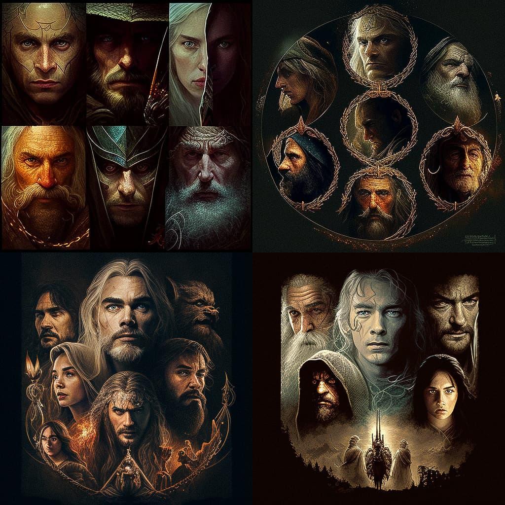 The Lord of the Rings style, Midjourney V4, render 1 of 4