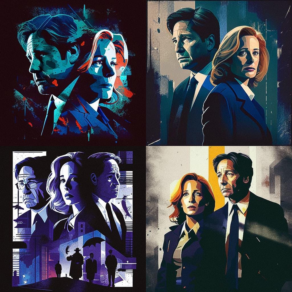 The X-Files style, Midjourney V4, render 1 of 4