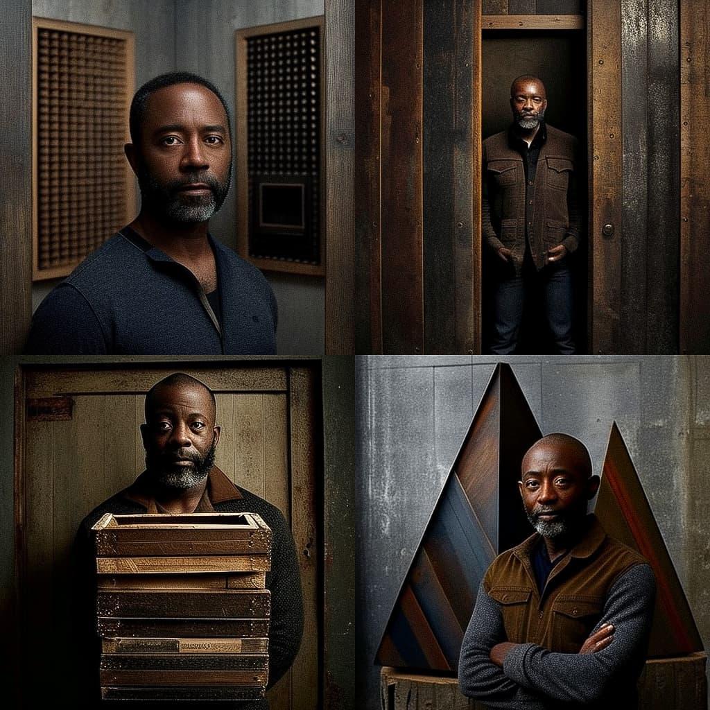 Theaster Gates style, Midjourney V4, render 1 of 4