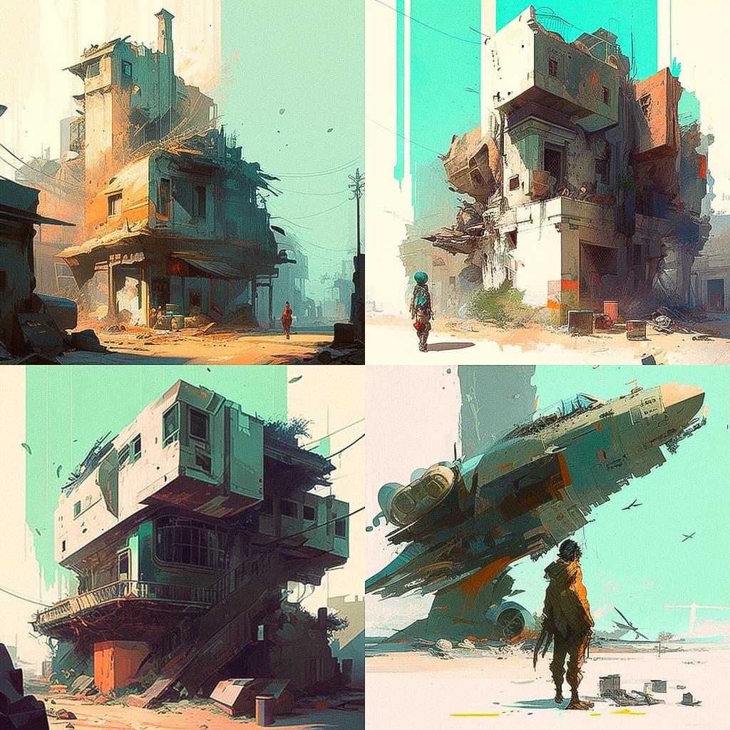 Theo Prins style, Midjourney V4, render 1 of 4