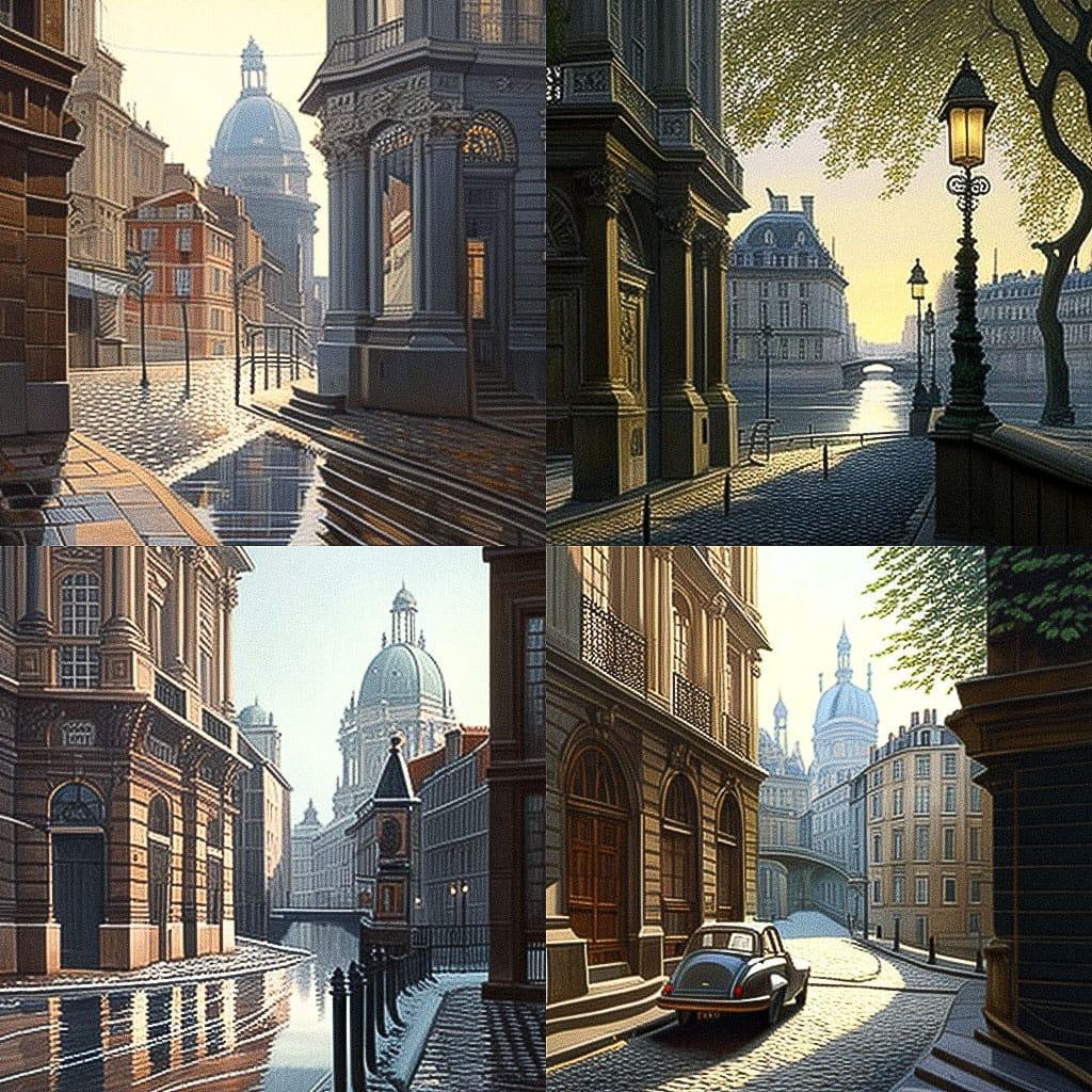Thierry Duval style, Midjourney V4, render 1 of 4