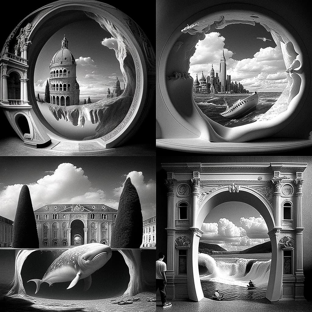 Thomas Barbey style, Midjourney V4, render 1 of 4