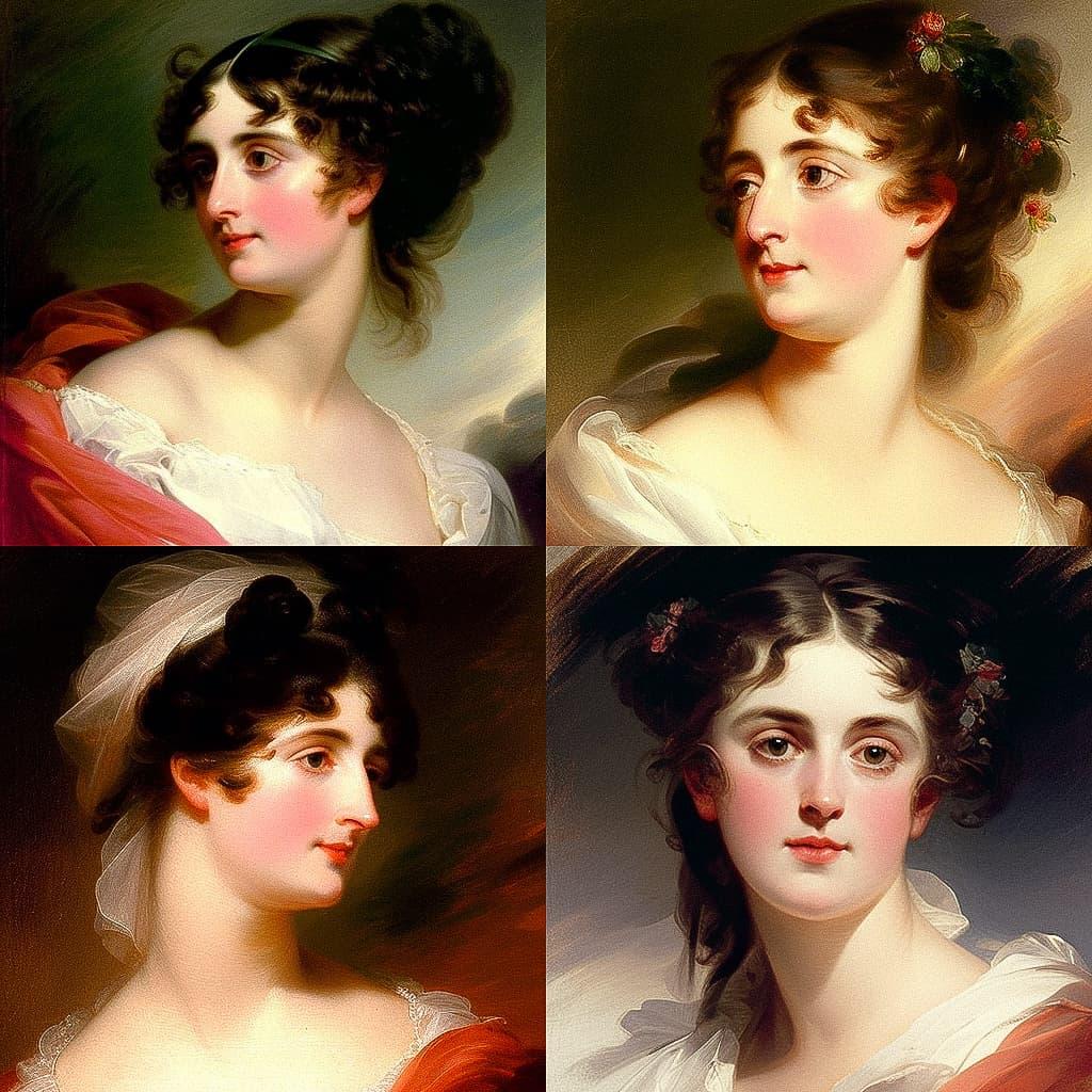 Thomas Lawrence style, Midjourney V4, render 1 of 4