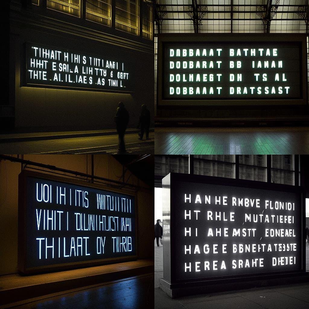 Tim Etchells style, Midjourney V4, render 1 of 4