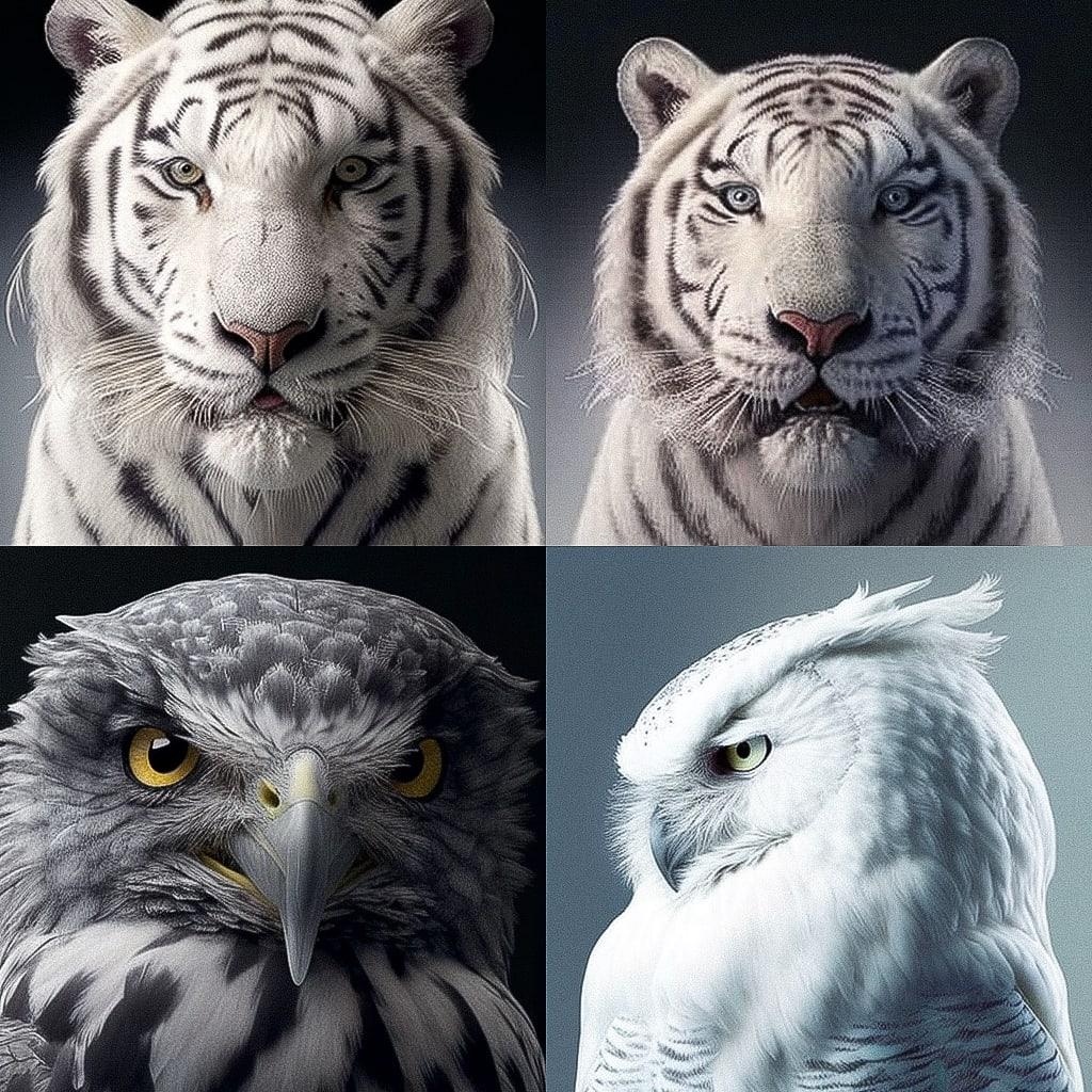 Tim Flach style, Midjourney V4, render 1 of 4