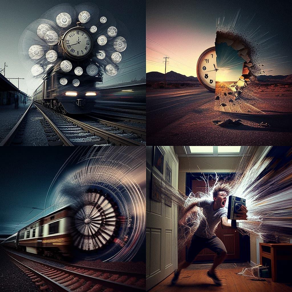 Time-lapse photography style, Midjourney V4, render 1 of 4