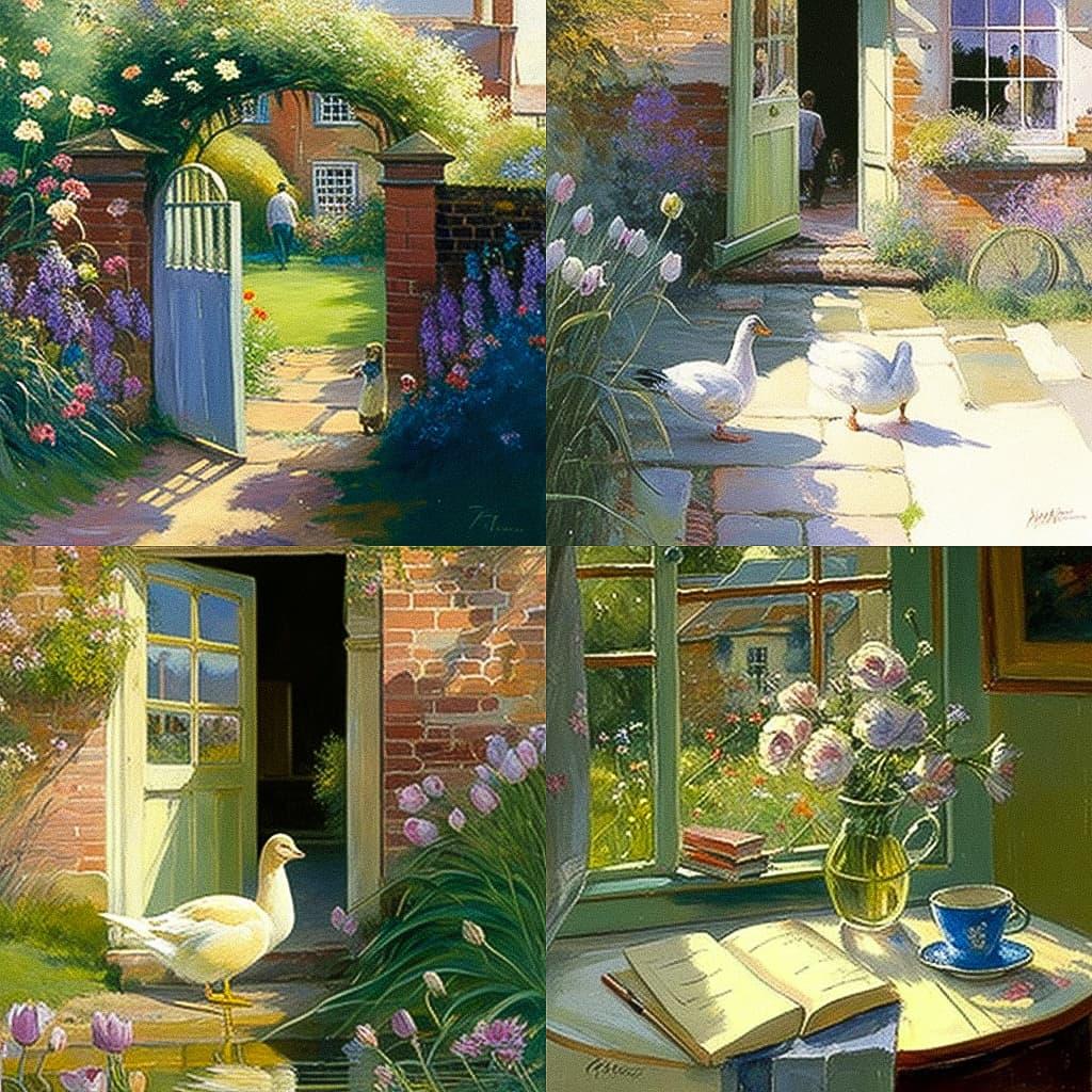 Timothy Easton style, Midjourney V4, render 1 of 4