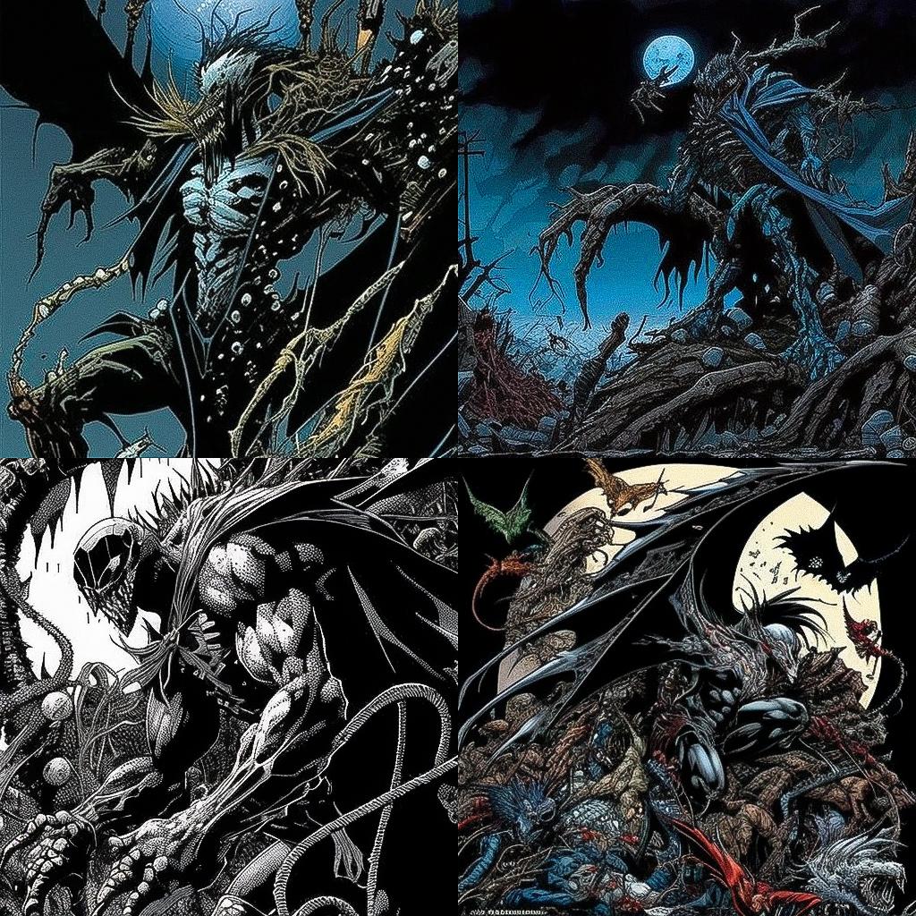 Todd McFarlane style, Midjourney V4, render 1 of 4