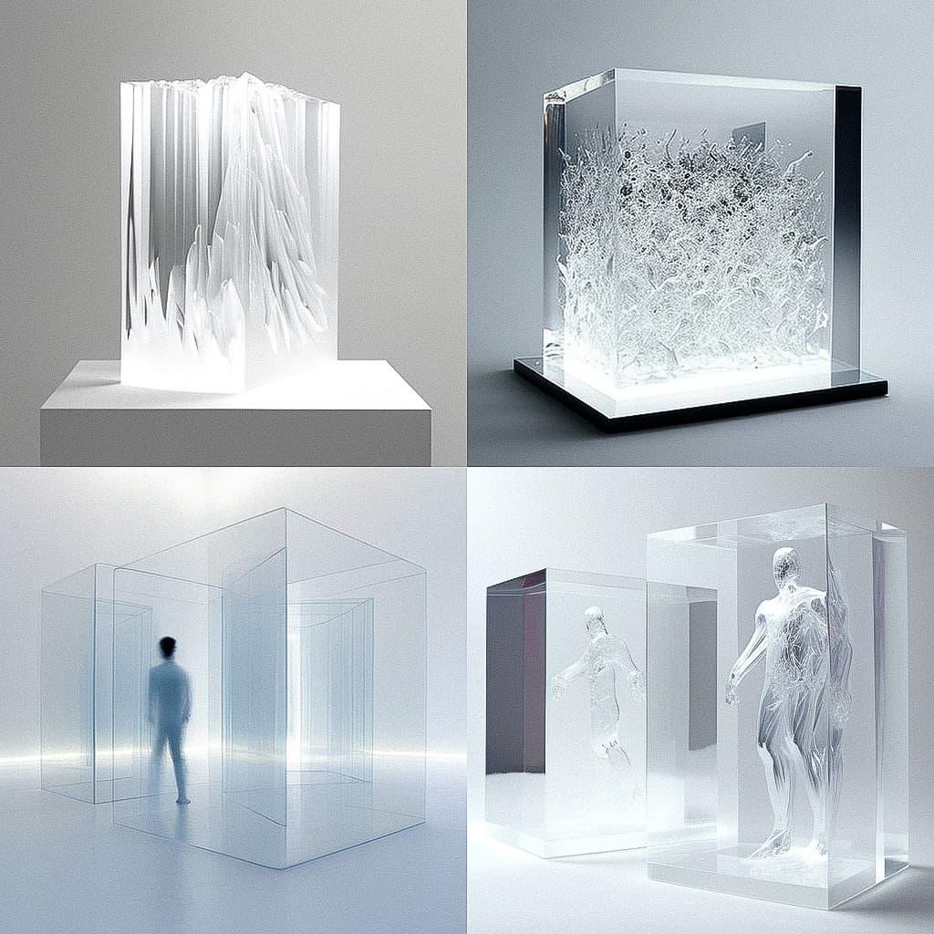 Tokujin Yoshioka style, Midjourney V4, render 1 of 4