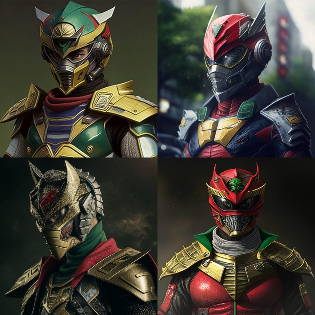 Tokusatsu style, Midjourney V4, render 1 of 4