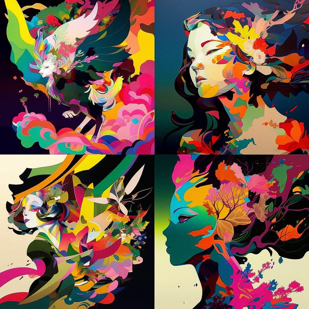 Tomokazu Matsuyama style, Midjourney V4, render 1 of 4