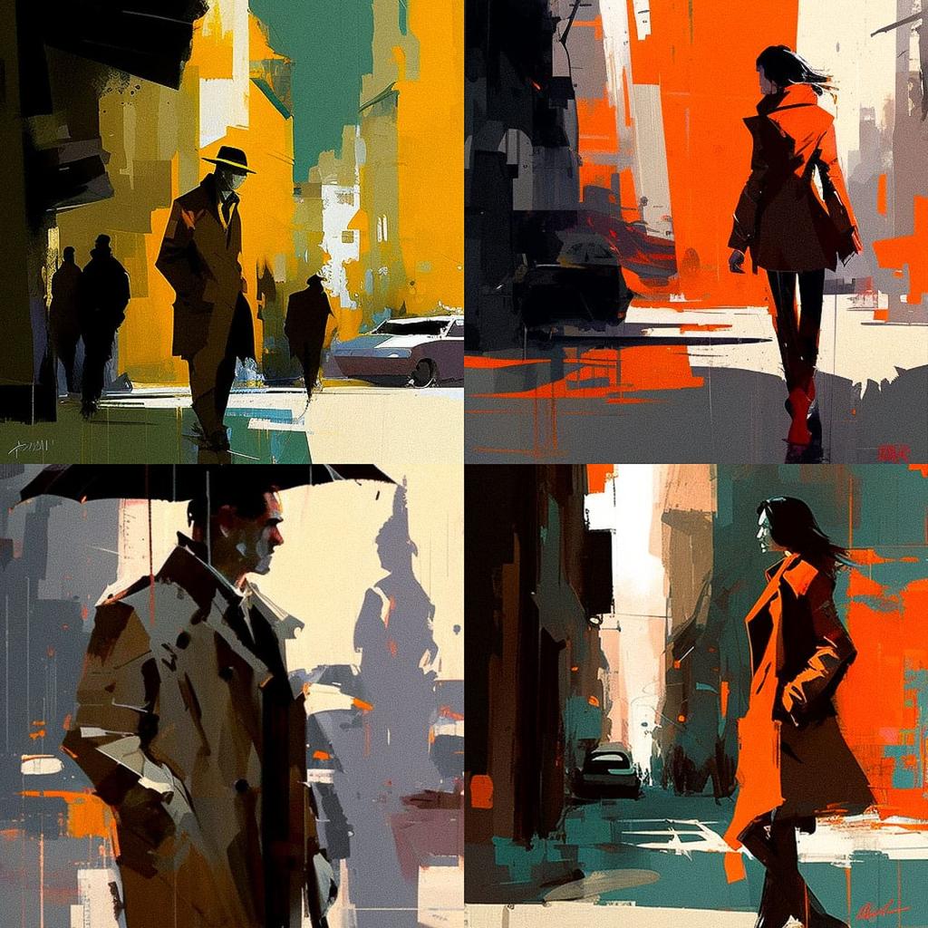 Tony Allain style, Midjourney V4, render 1 of 4