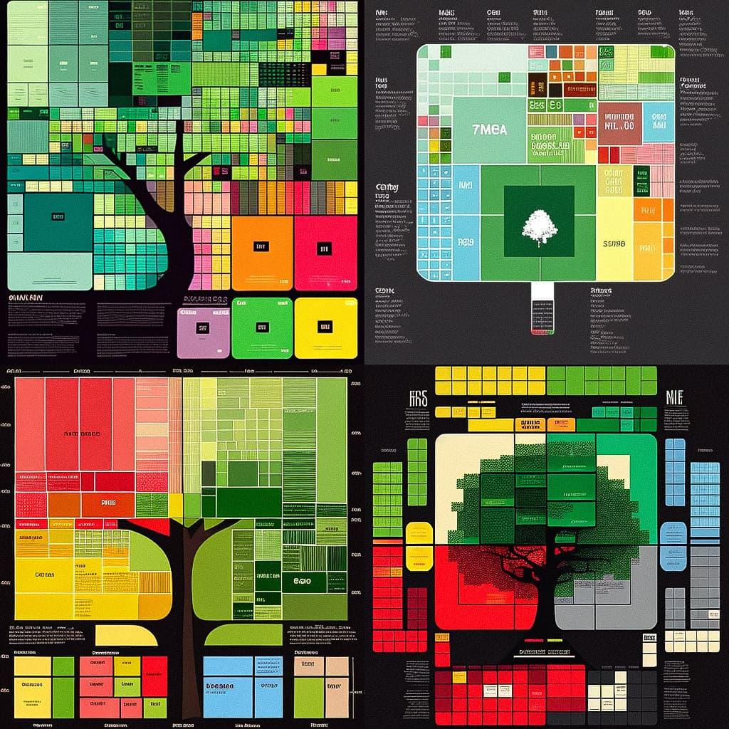 Treemap style, Midjourney V4, render 1 of 4
