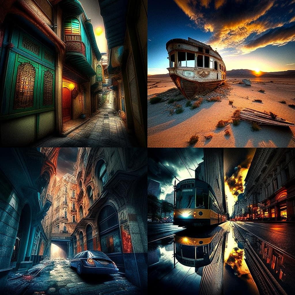 Trey Ratcliff style, Midjourney V4, render 1 of 4