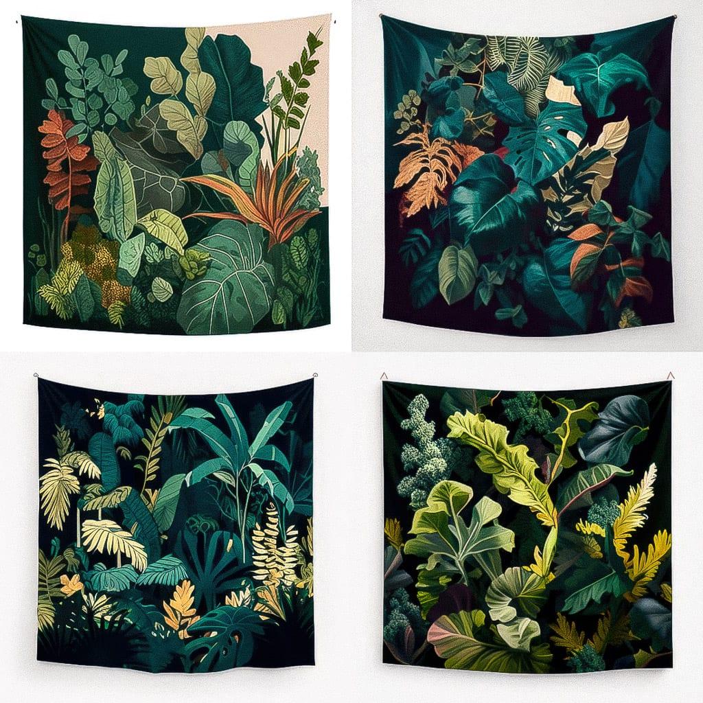 Verdure tapestry style, Midjourney V4, render 1 of 4