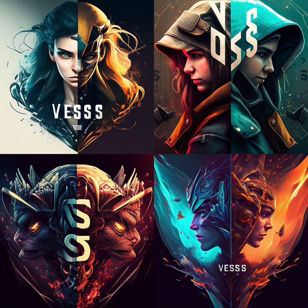 Versus style, Midjourney V4, render 1 of 4