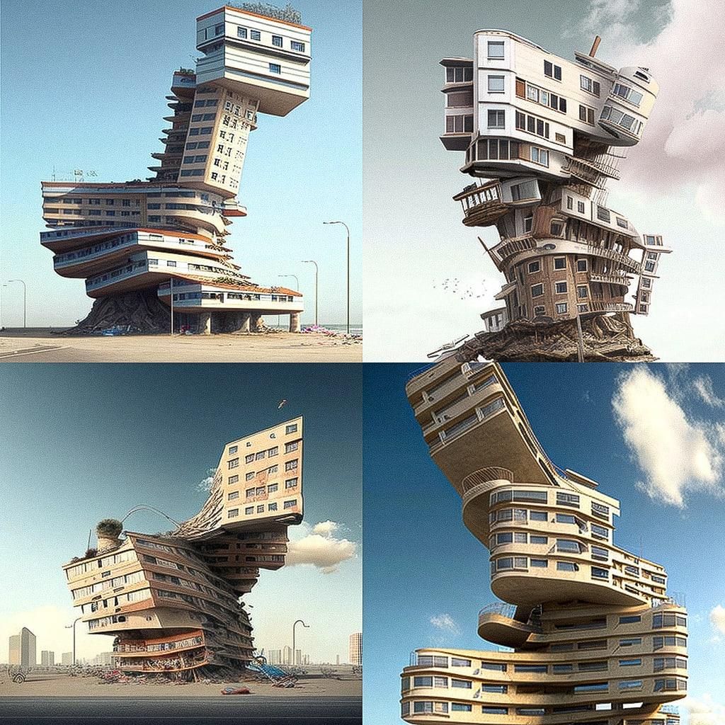 Victor Enrich style, Midjourney V4, render 1 of 4