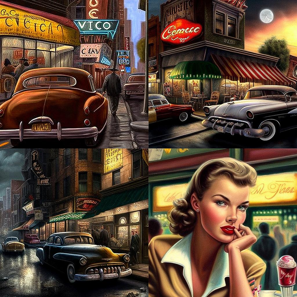 Vince Colletta style, Midjourney V4, render 1 of 4