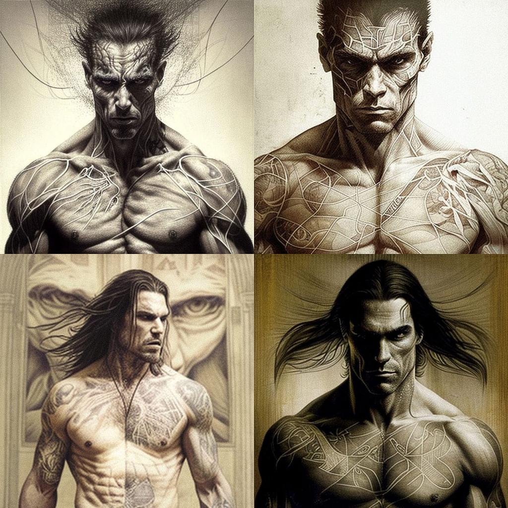 Vincent Castiglia style, Midjourney V4, render 1 of 4