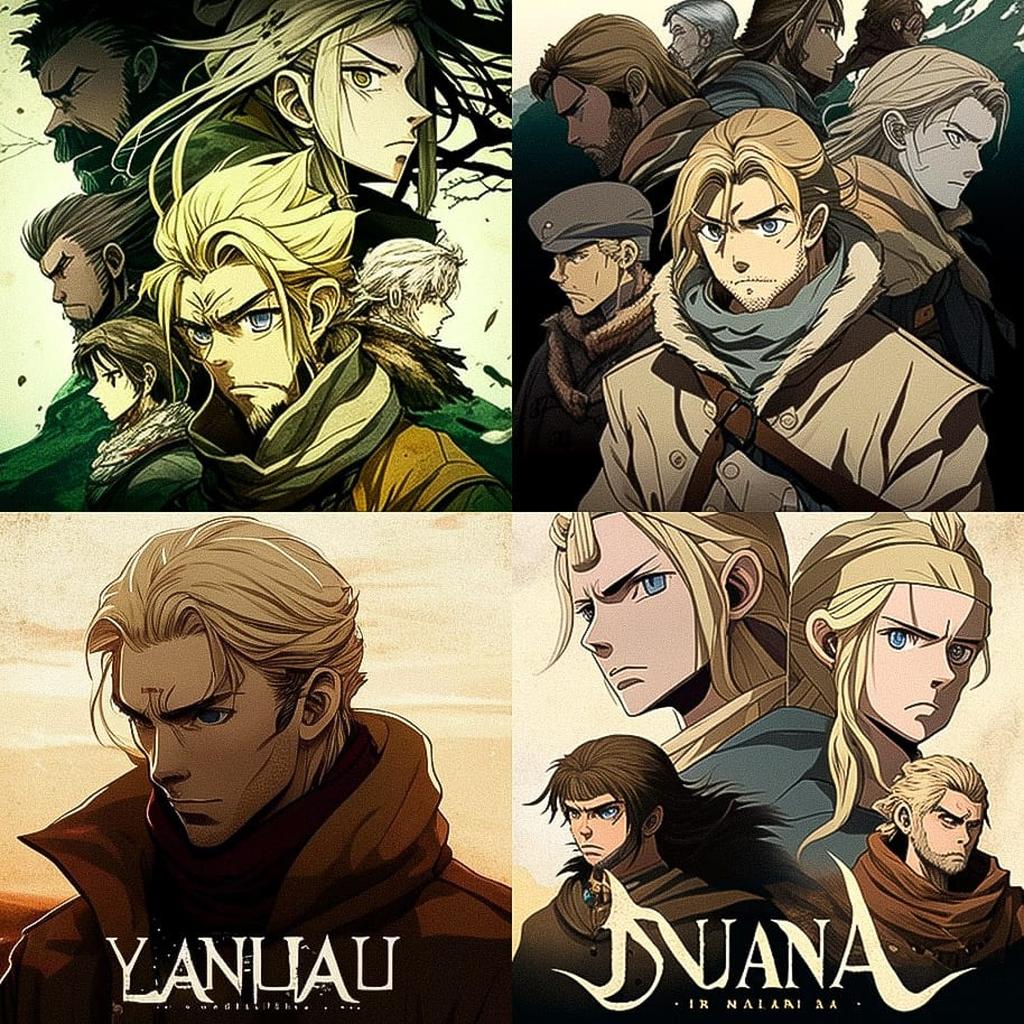 Vinland Saga style, Midjourney V4, render 1 of 4