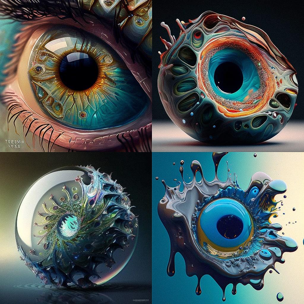 Vitreous enamel style, Midjourney V4, render 1 of 4