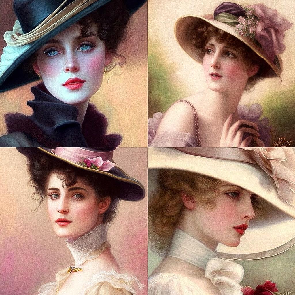 Vittorio Matteo Corcos style, Midjourney V4, render 1 of 4