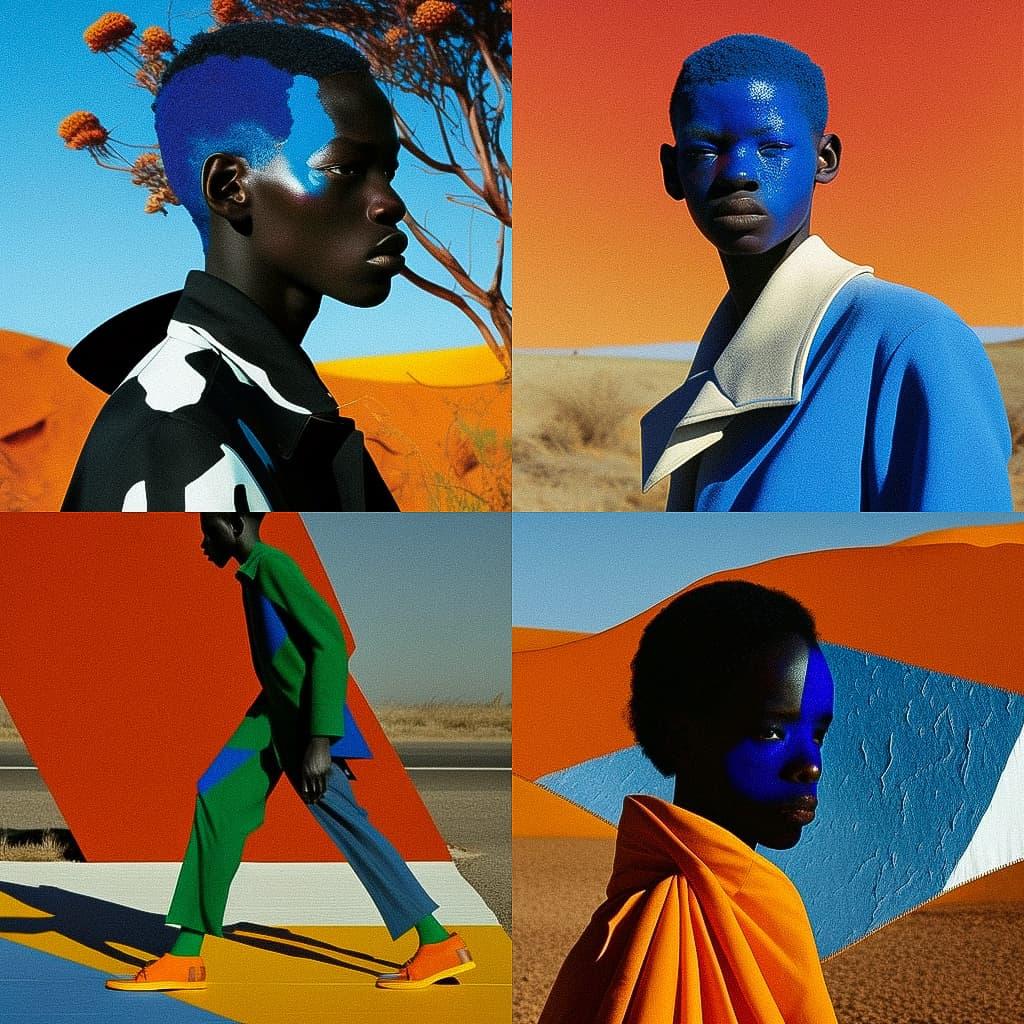 Viviane Sassen style, Midjourney V4, render 1 of 4