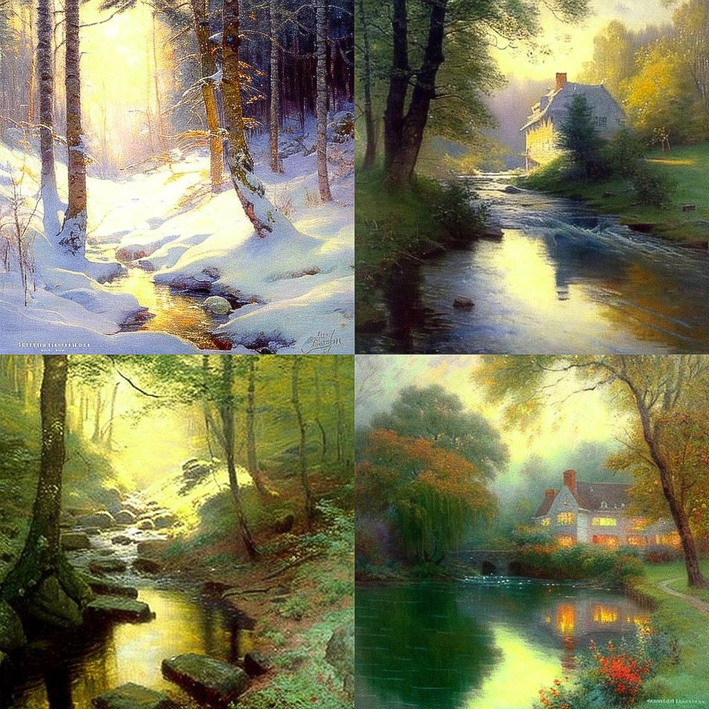 Walter Launt Palmer style, Midjourney V4, render 1 of 4