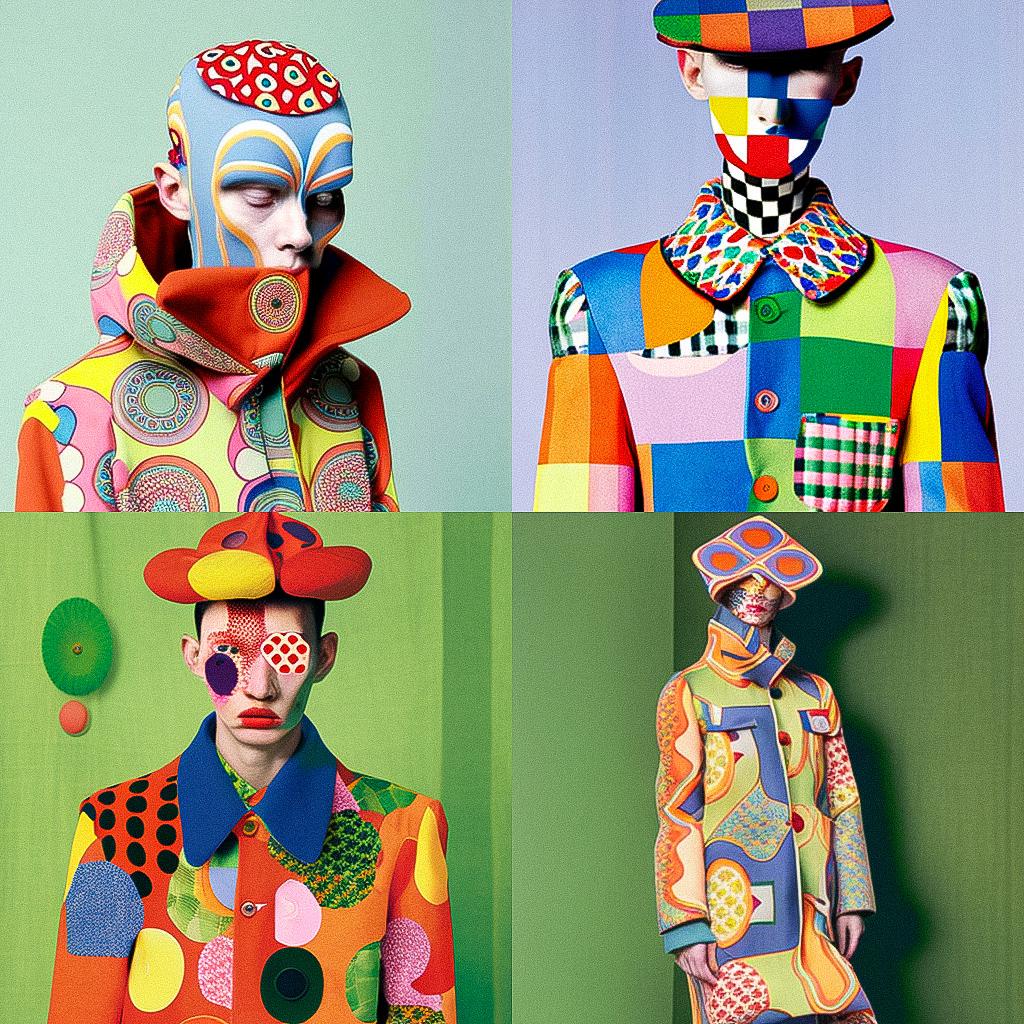 Walter Van Beirendonck style, Midjourney V4, render 1 of 4
