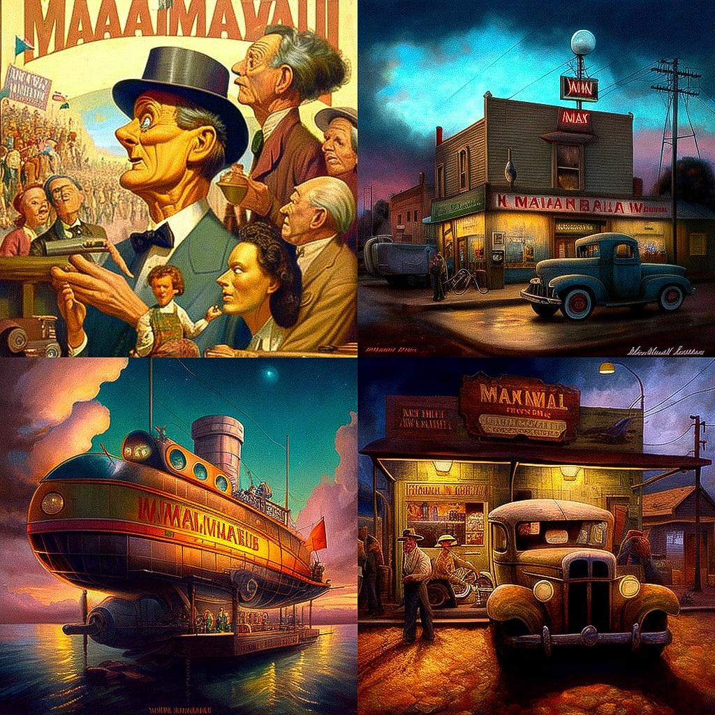 Ward Kimball style, Midjourney V4, render 1 of 4