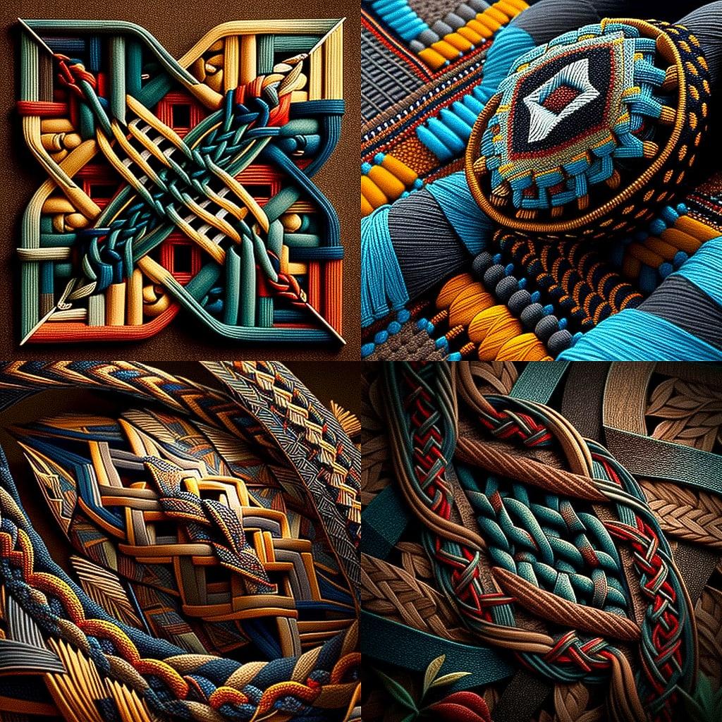 Weaving style, Midjourney V4, render 1 of 4