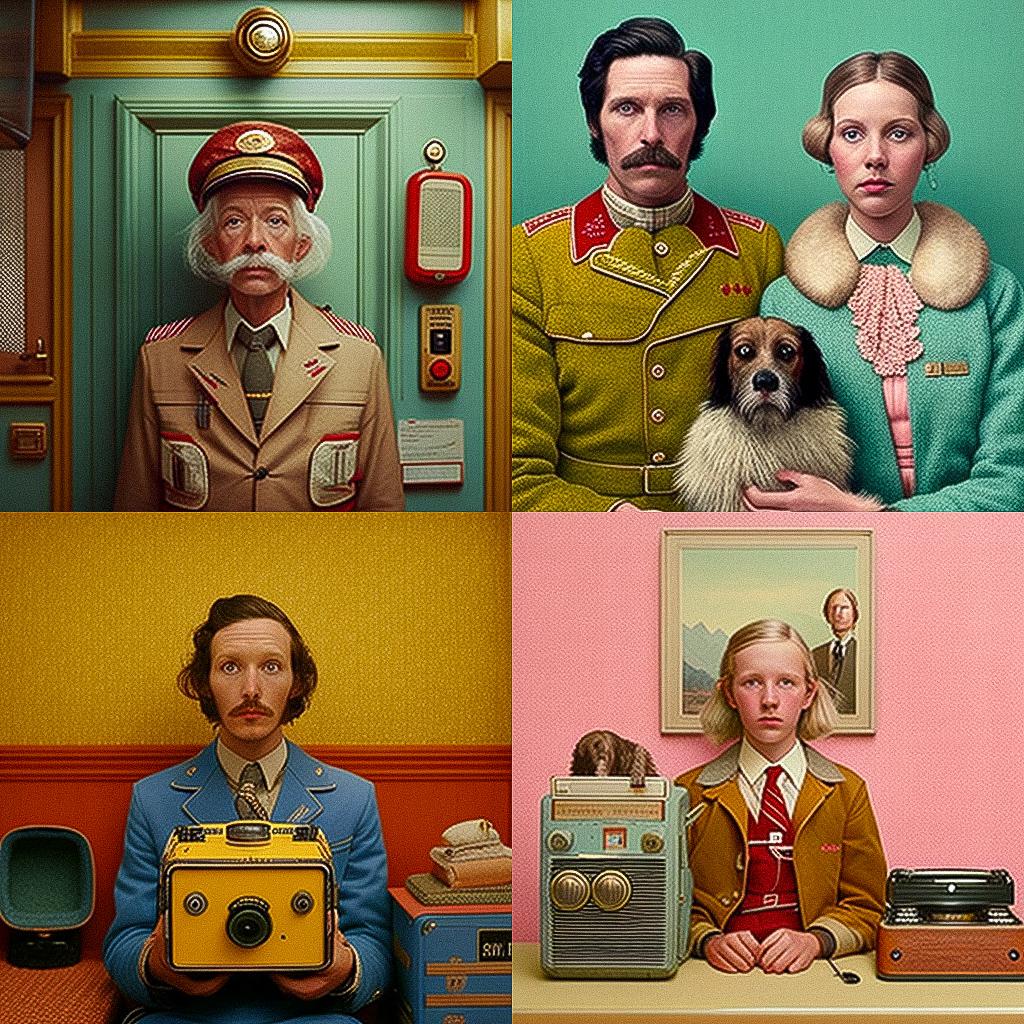 Wes Anderson style, Midjourney V4, render 1 of 4