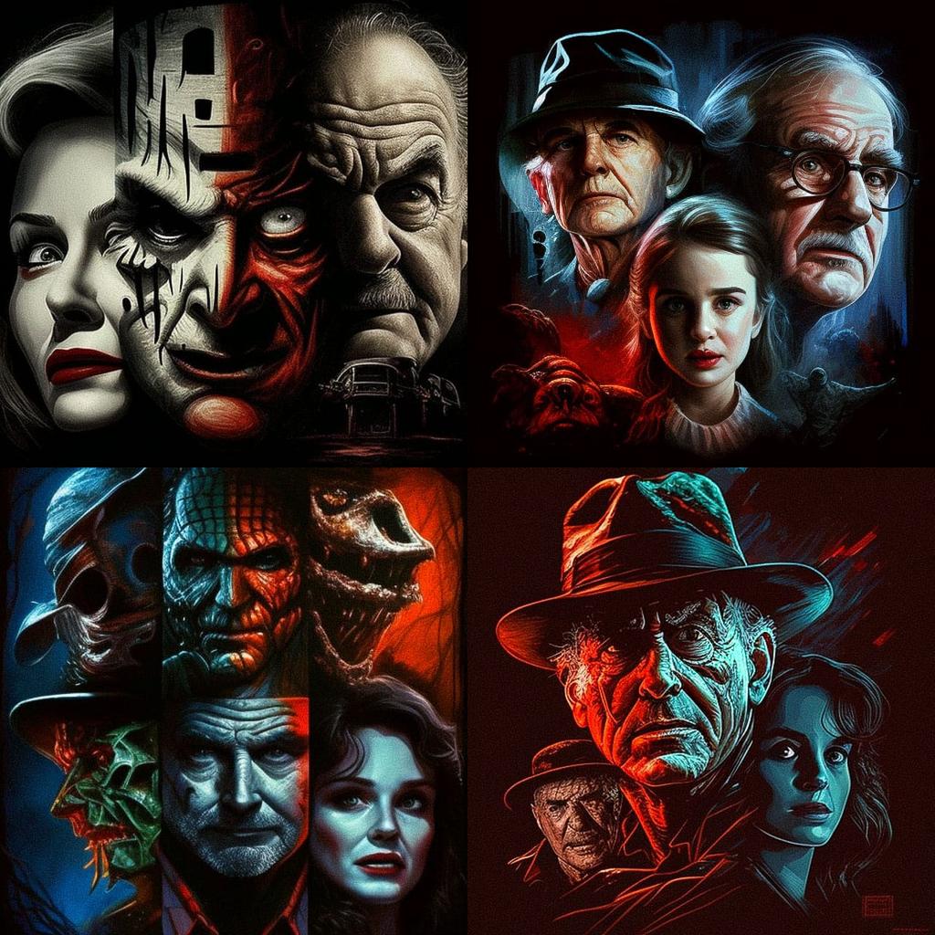 Wes Craven style, Midjourney V4, render 1 of 4