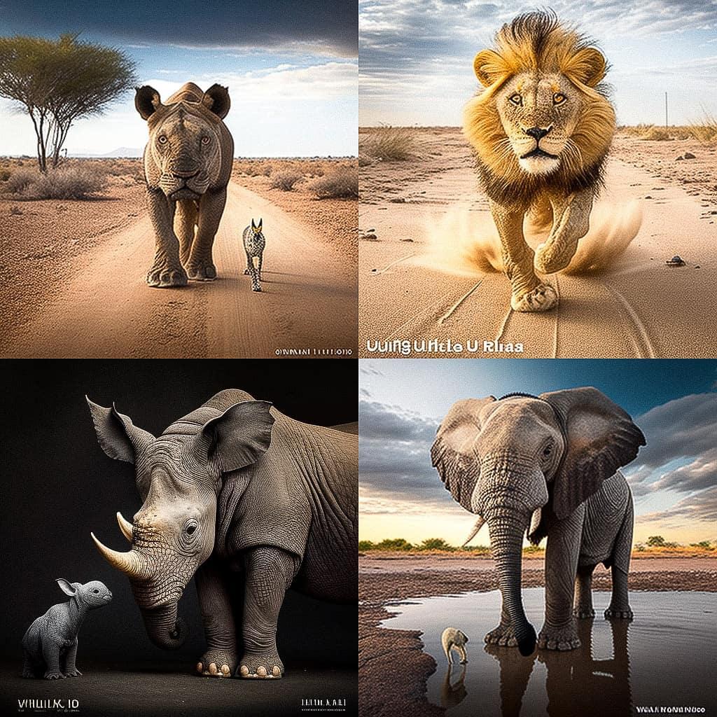Will Burrard-Lucas style, Midjourney V4, render 1 of 4