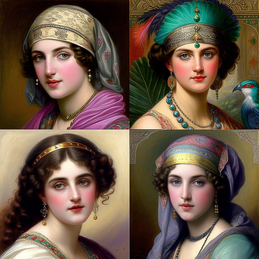 William Clarke Wontner style, Midjourney V4, render 1 of 4
