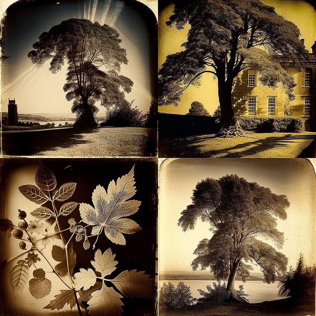 William Henry Fox Talbot style, Midjourney V4, render 1 of 4