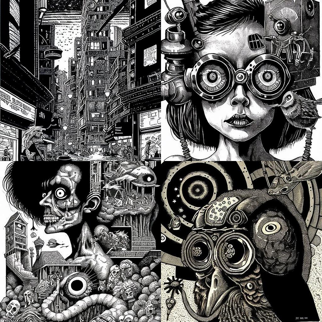 William Stout style, Midjourney V4, render 1 of 4