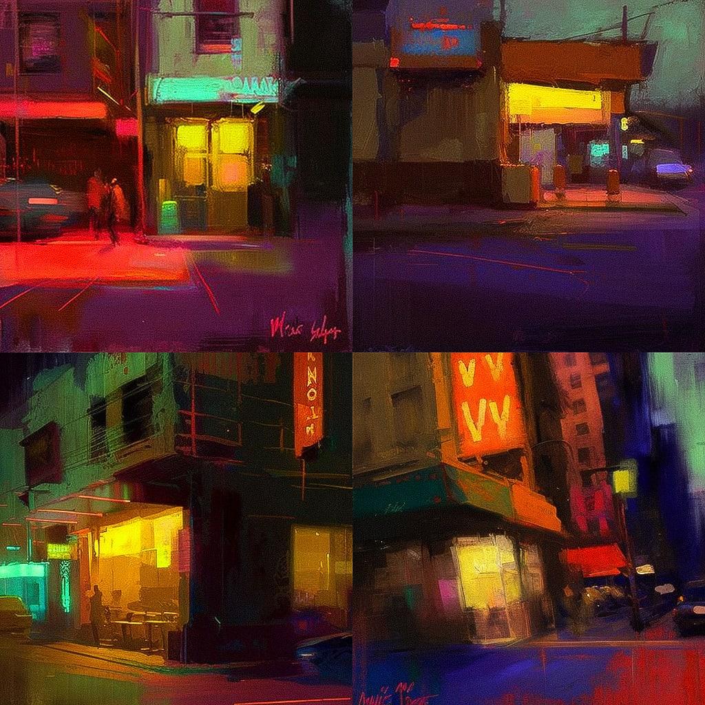 William Wray style, Midjourney V4, render 1 of 4