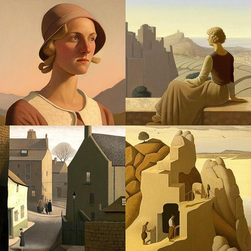 Winifred Knights style, Midjourney V4, render 1 of 4