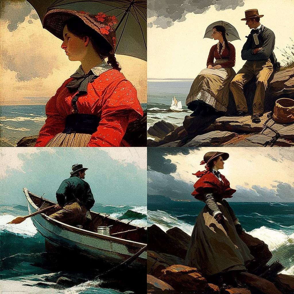 Winslow Homer style, Midjourney V4, render 1 of 4