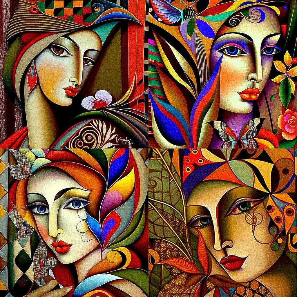 Wlad Safronow style, Midjourney V4, render 1 of 4