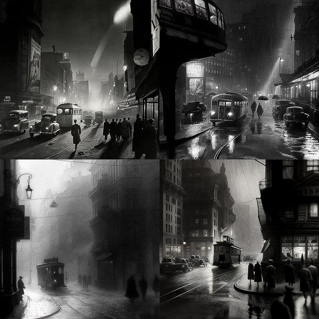 Wolfgang Suschitzky style, Midjourney V4, render 1 of 4
