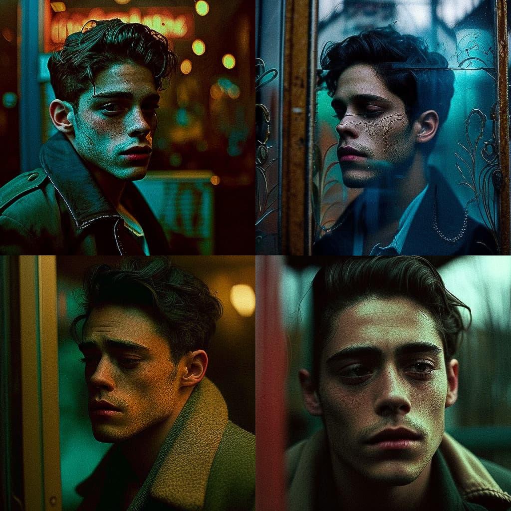 Xavier Dolan style, Midjourney V4, render 1 of 4