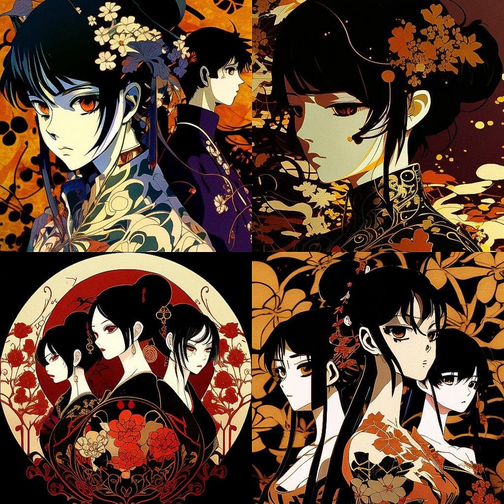 xxxHolic style, Midjourney V4, render 1 of 4