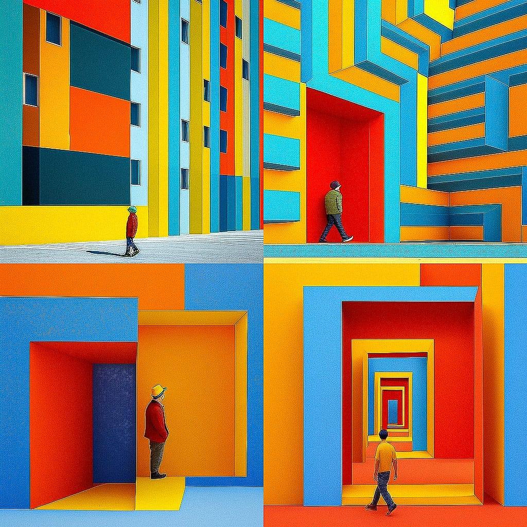 Yener Torun style, Midjourney V4, render 1 of 4