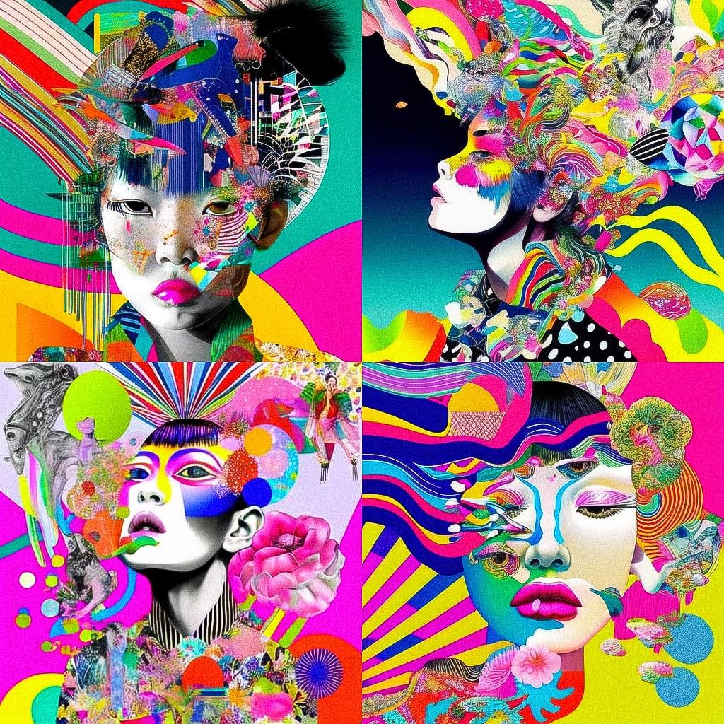 Yoh Nagao style, Midjourney V4, render 1 of 4