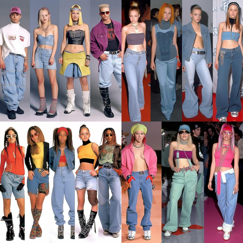 2000s fashion style, Midjourney V5, render 1 of 4