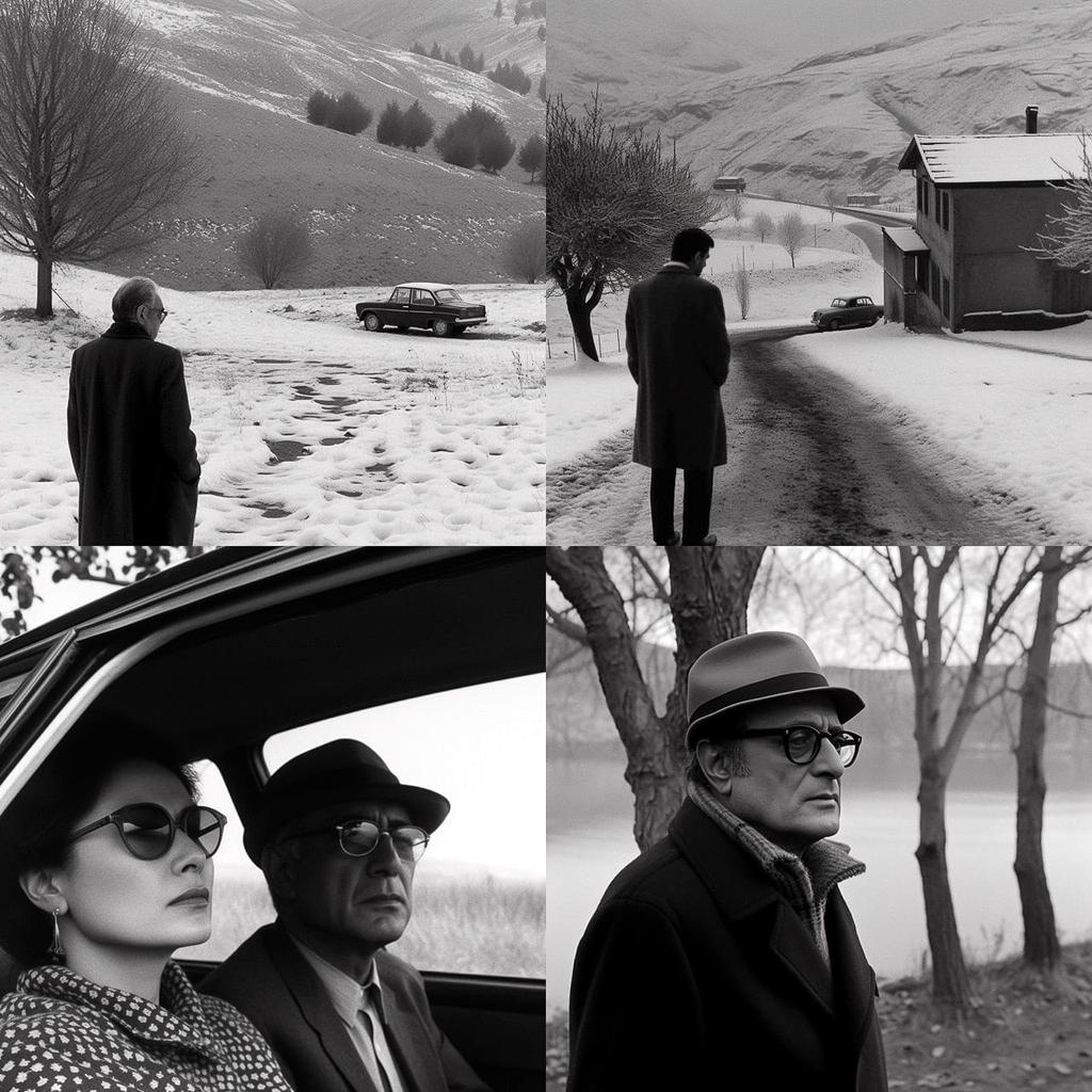 Abbas Kiarostami style, Midjourney V5, render 1 of 4