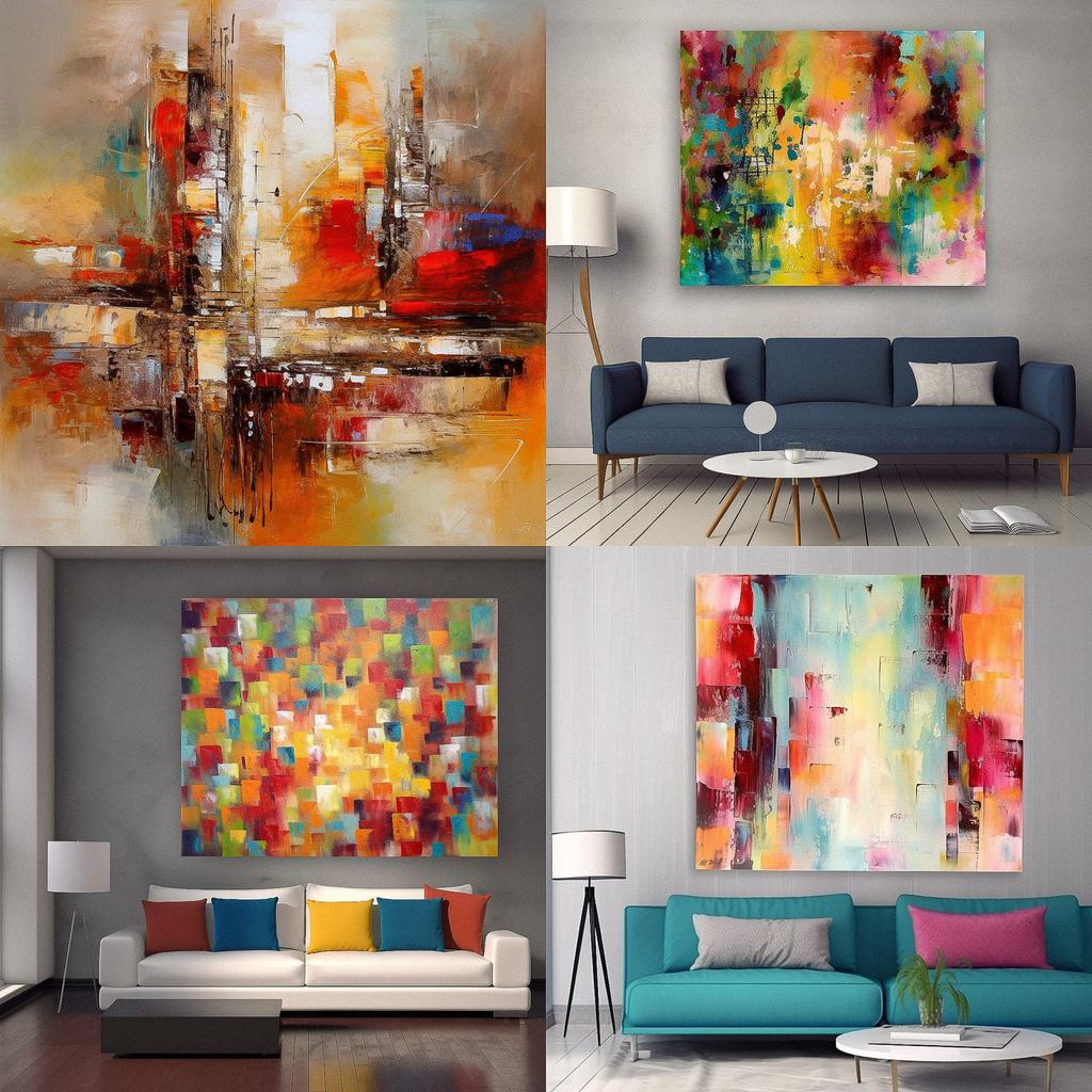 Abstract art style, Midjourney V5, render 1 of 4