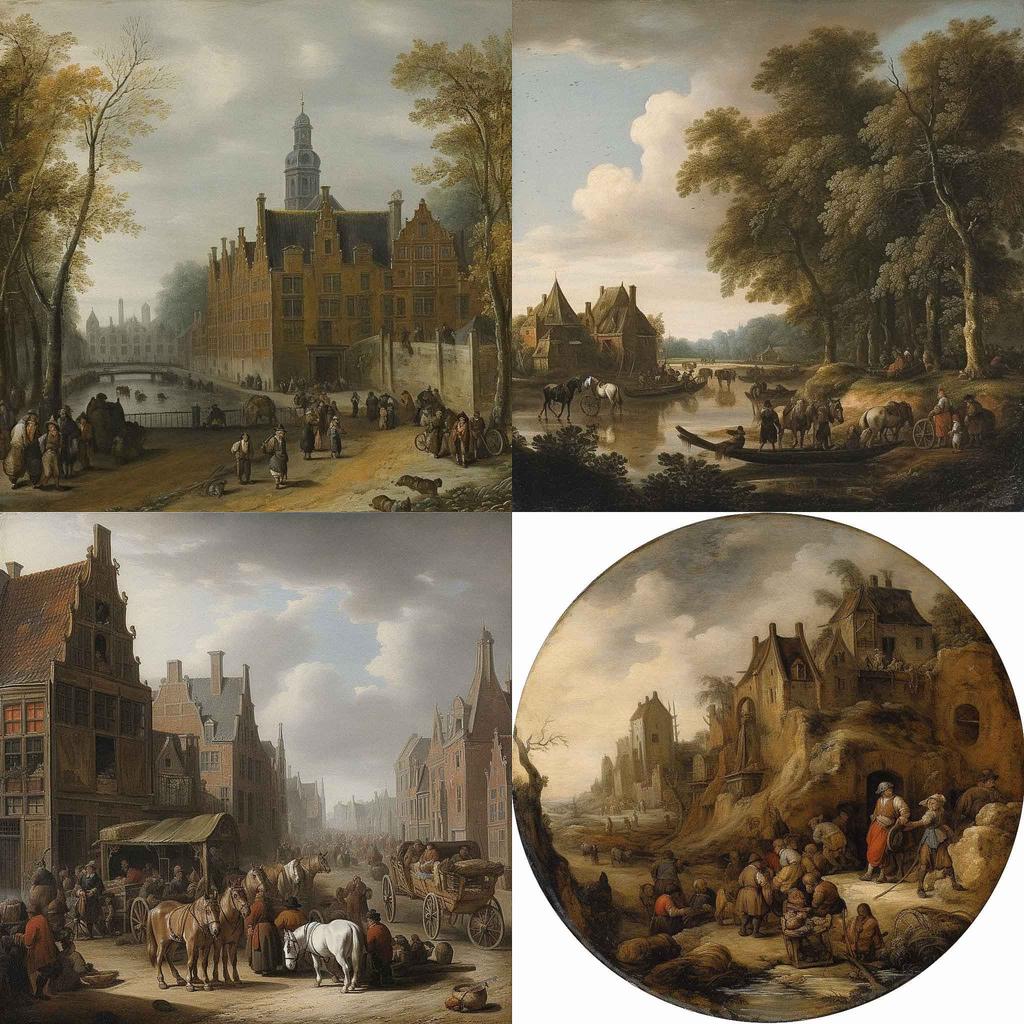 Adriaen van Utrecht style, Midjourney V5, render 1 of 4
